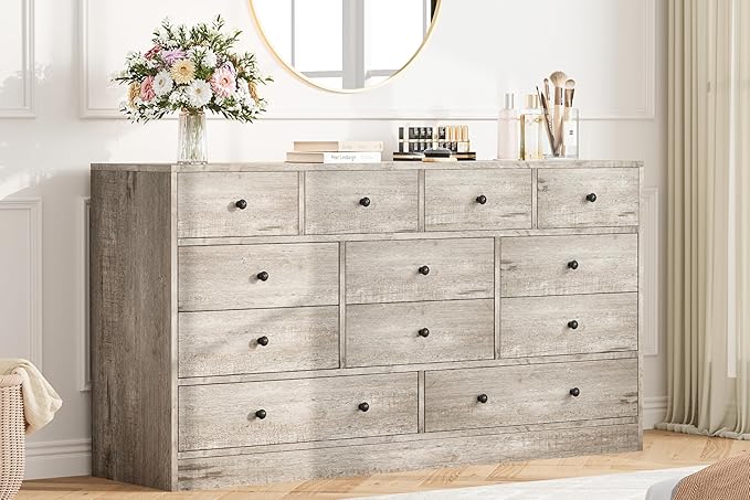 Dresser for Bedroom,12 Drawer Dressers & Chests of Drawers