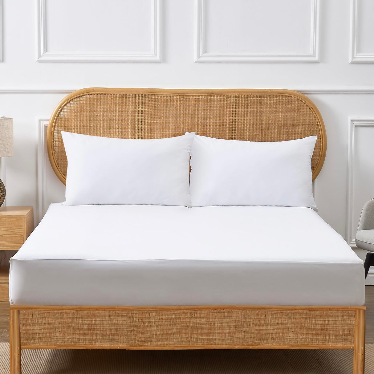 Tencel Pillow Protectors - 2-Pack, Eco-Friendly, Waterproof & Hypoallergenic