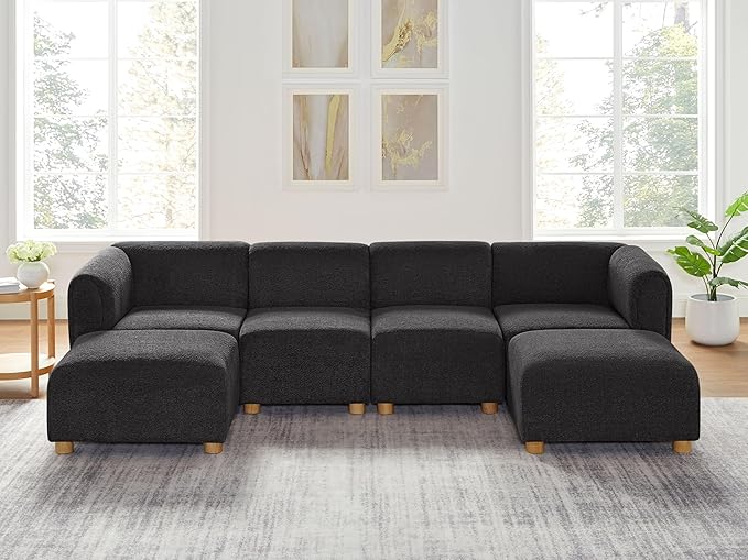 Oversized Modular Sectional Sofa, U-Shaped Living Room