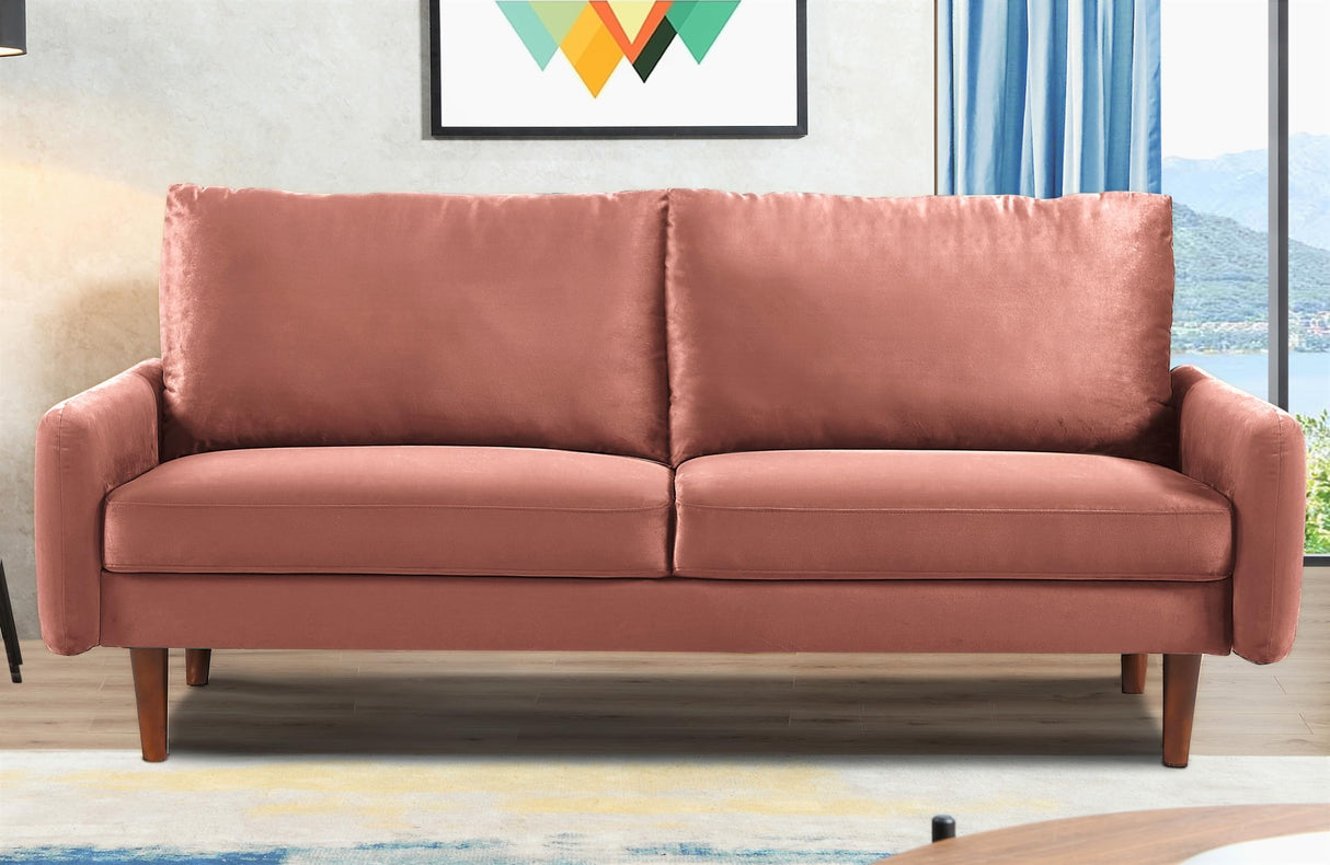 Kent Modern Velvet Sofa, Comfortable 3 Seater Couch for Living Rooms and Small Spaces