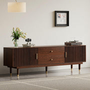 Walnut TV Stand for 75 inch TV, 70.9" Entertainment Center