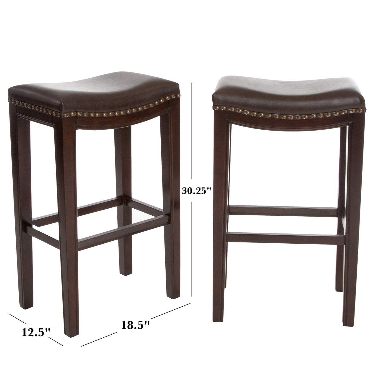 Christopher Knight Home Avondale Backless Bar Stools,12"D x 18.13"W x 30"H, 2-Pcs Set