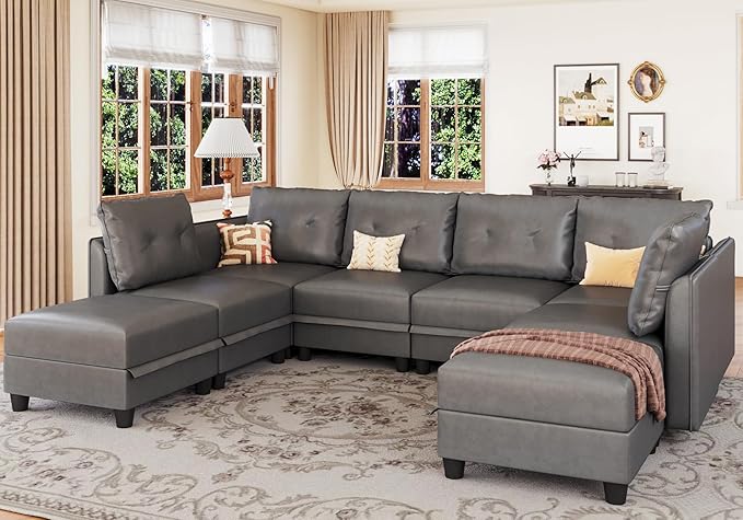 Modular Sectional Sofa, Convertible U Shaped Sectional Couch