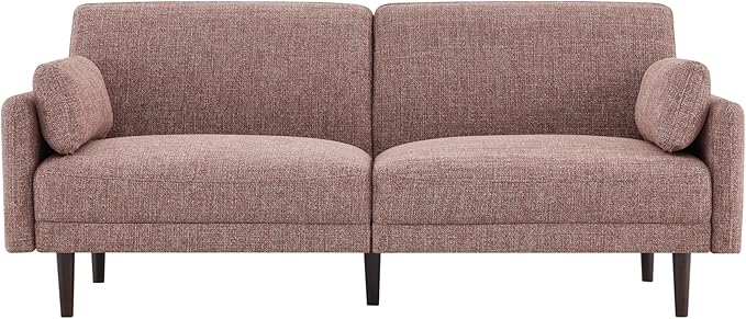 Mid-Century Modern Sofa, Fabric Couch for Living Room