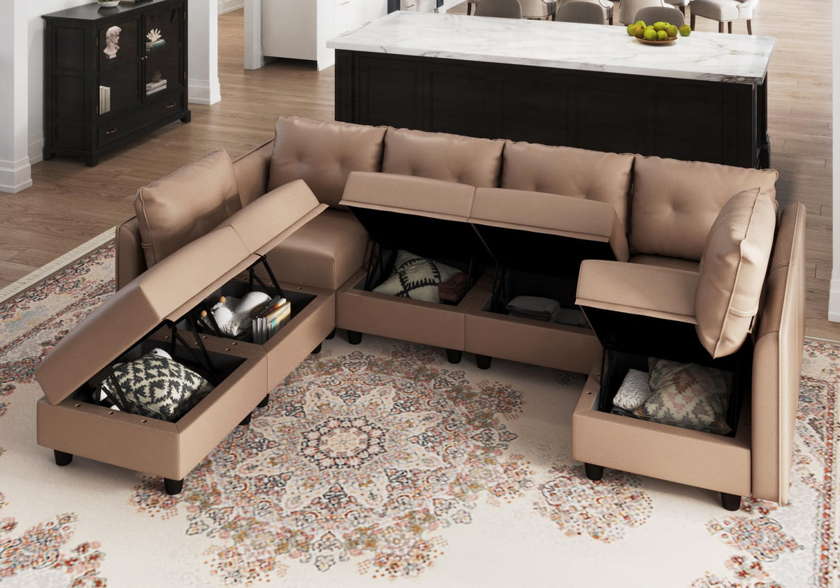 Modular Sectional Sofa, Convertible U Shaped Sectional Couch