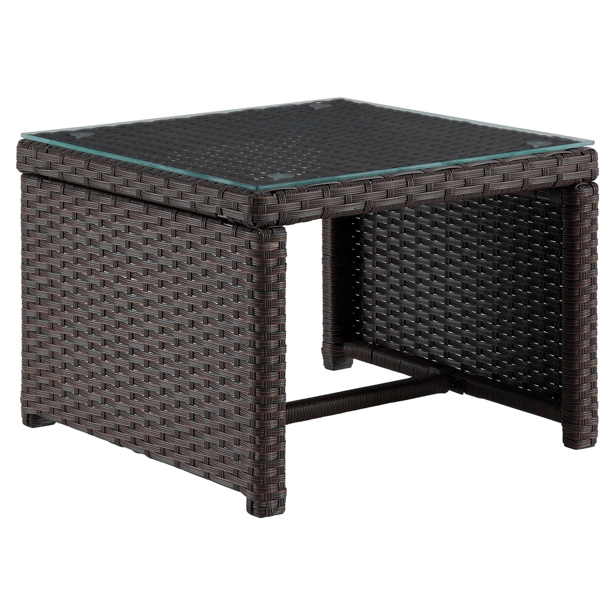 Menton 3-Piece Patio Furniture Set | Chair Lounge and 2-Seater Sofa with Coffee Table