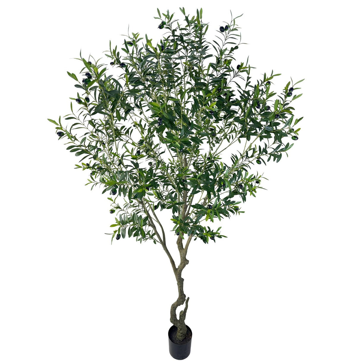 Artificial Tree Faux Olive Tree 8ft(3198leaves) Tall Fake Olive Plant in