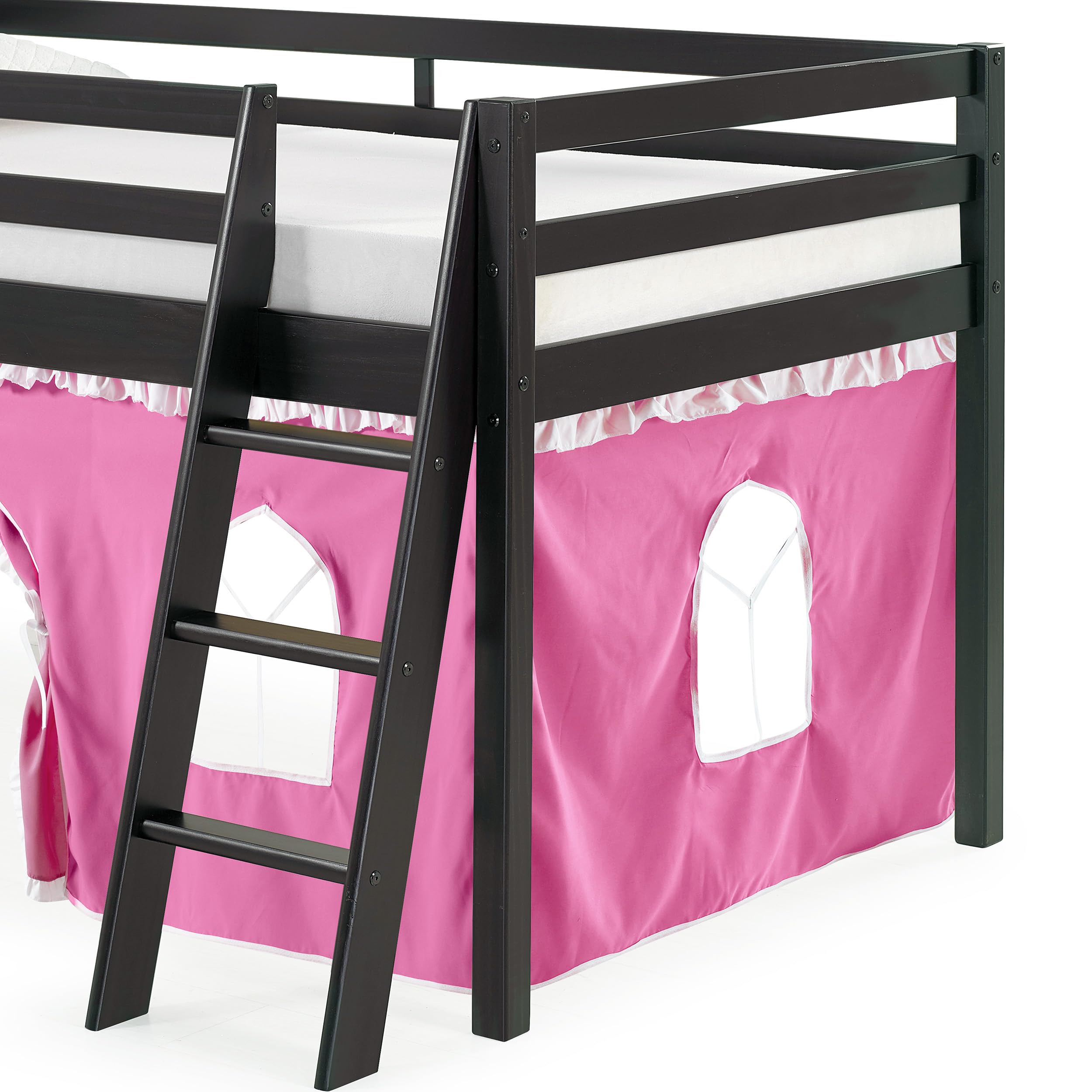 Roxy Junior Loft - Espresso with Pink and White Bottom Tent