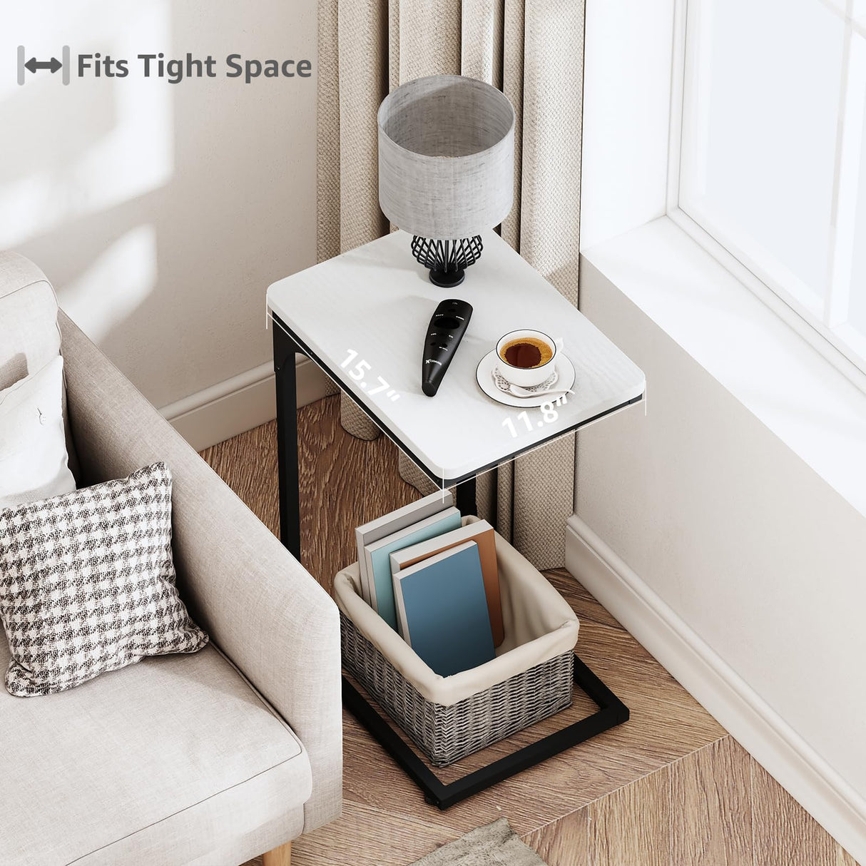 C Table Side Table Set of 2 Living Room Sets C Shaped Couch Tray End Tables Modern