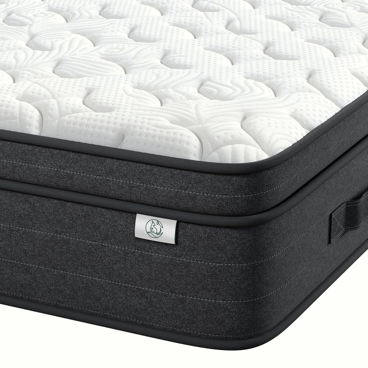 12 Inch King Size Mattress in a Box for Back Pain, Medium Firm Feel Fiberglass Free Hybrid Mattress