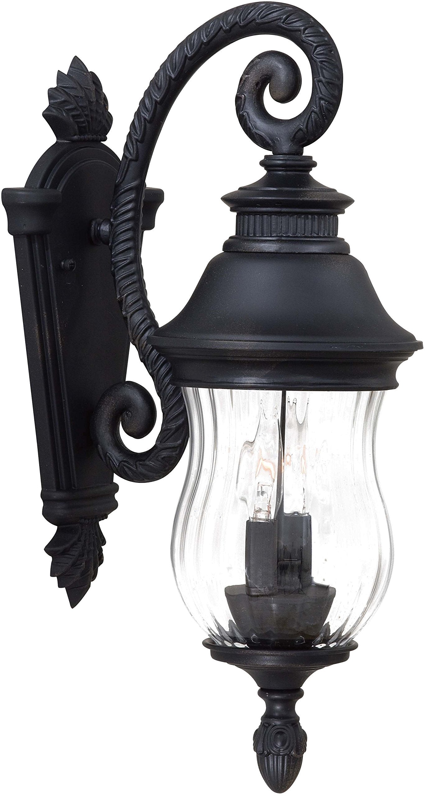 Outdoor Wall Light 8907-94 Newport Cast Aluminum Exterior Wall Lantern, 80 Watts, Heritage