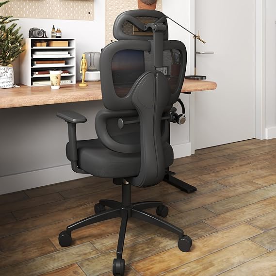 Ergonomic Office Chair with Adjustable Lumbar Support and 3D Arms