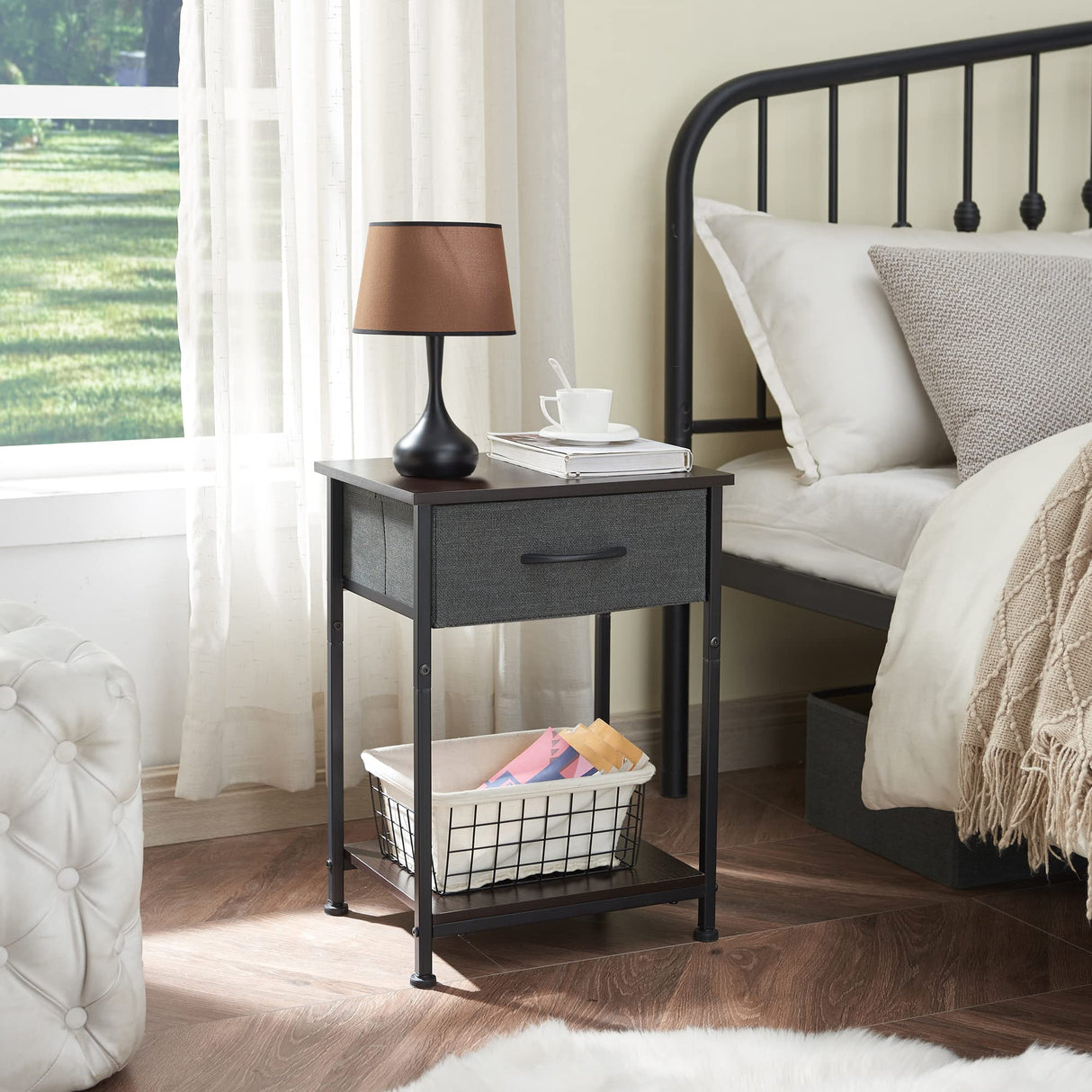 Nightstand Set of 2, Bedside Table End Table