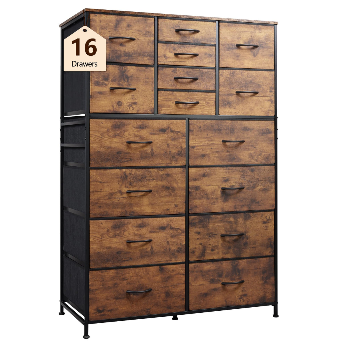Tall Dresser for Bedroom, Fabric Dresser Storage Tower