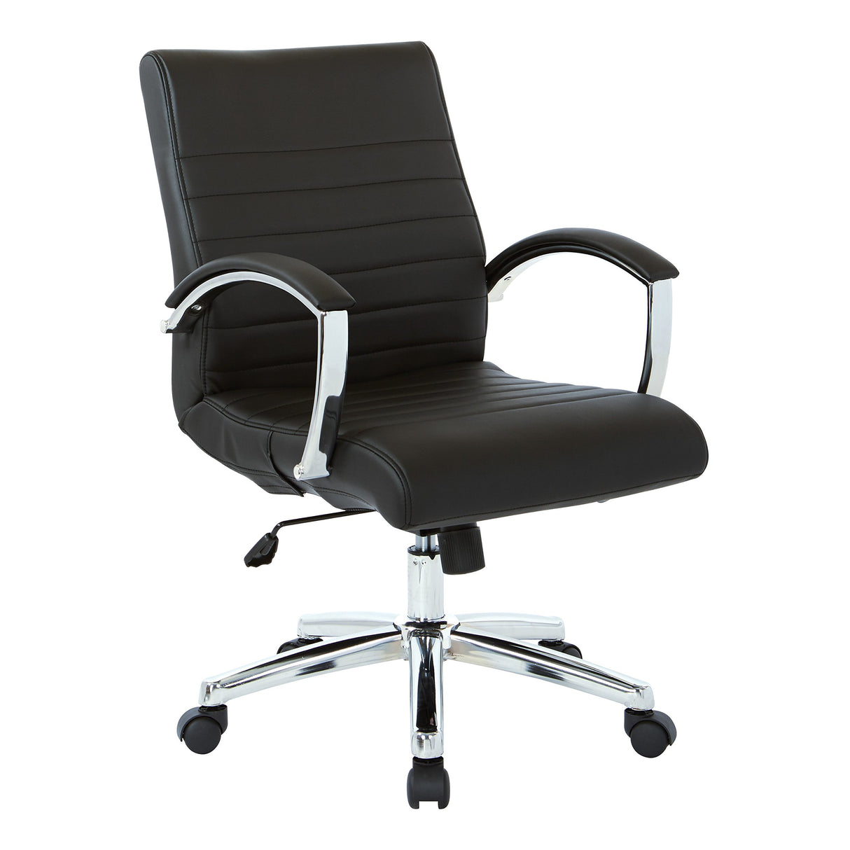 FL Series Executive Faux Leather Adjustable Office Chair with Built-in Lumbar Support