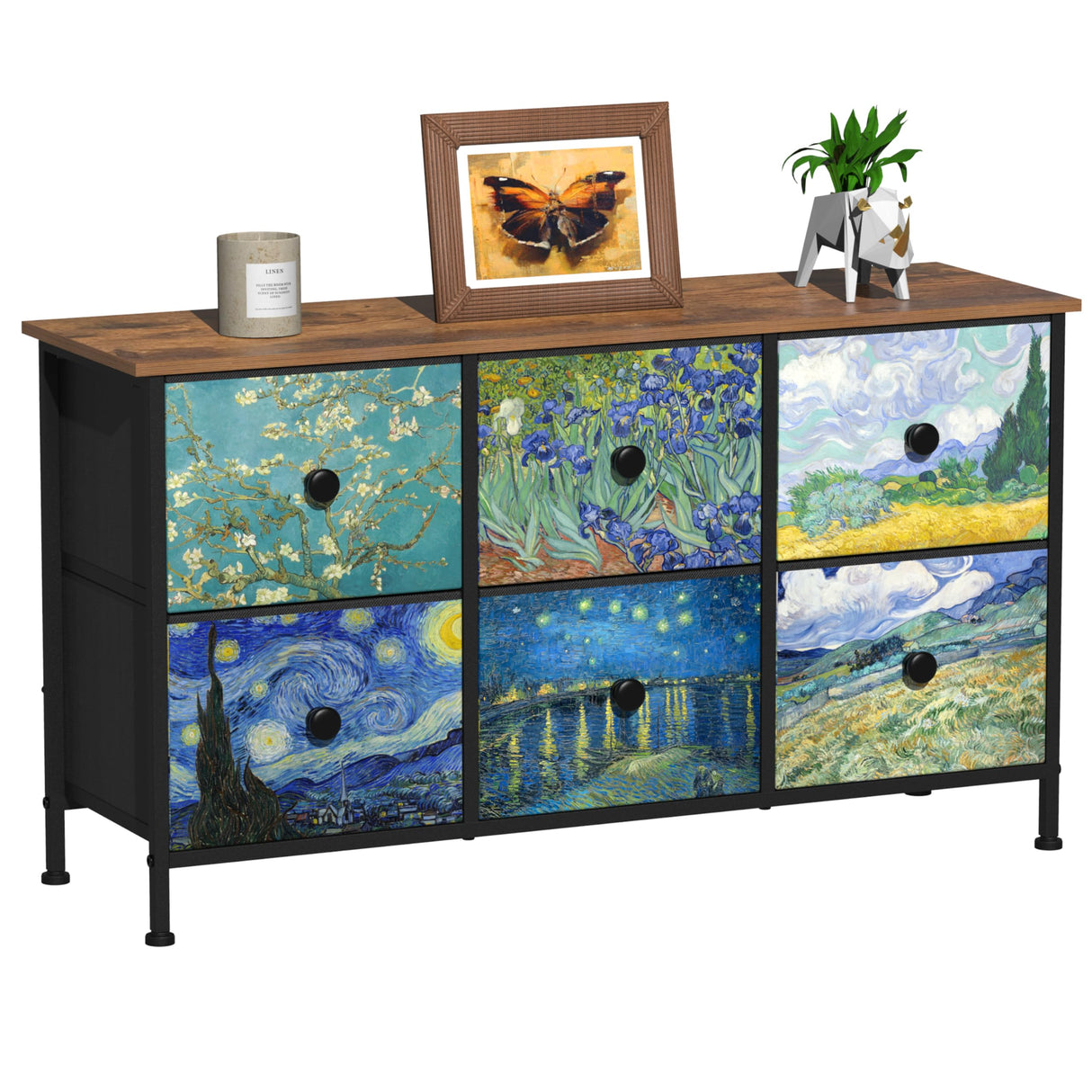 Dresser for Bedroom Van Gogh Chest of Drawers