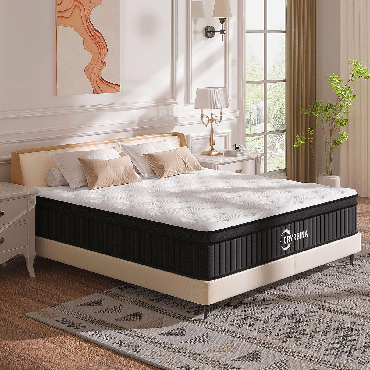 Queen Mattress 10 Inch, Queen Size Mattresses Hybrid in a Box