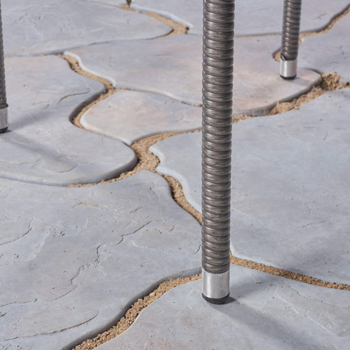 305218 Colin Outdoor 5 Piece Wood and Wicker Square Dining Set