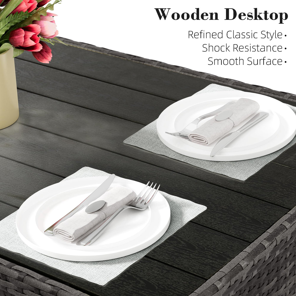 7 Piece Patio Furniture Set, Outdoor Furniture Patio Sectional Sofa