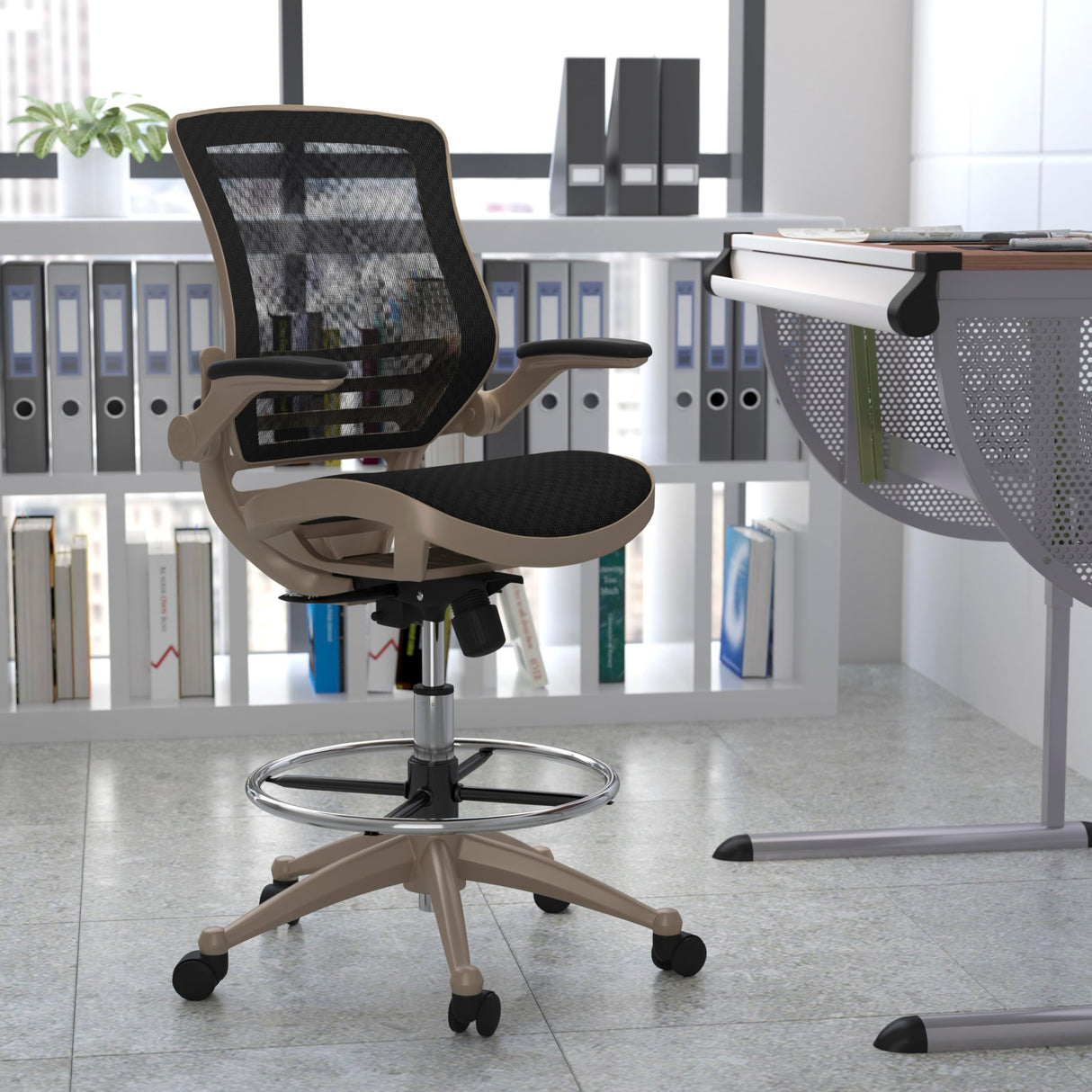 Waylon Mid-Back Mesh Office Chair with Adjustable Foot Ring