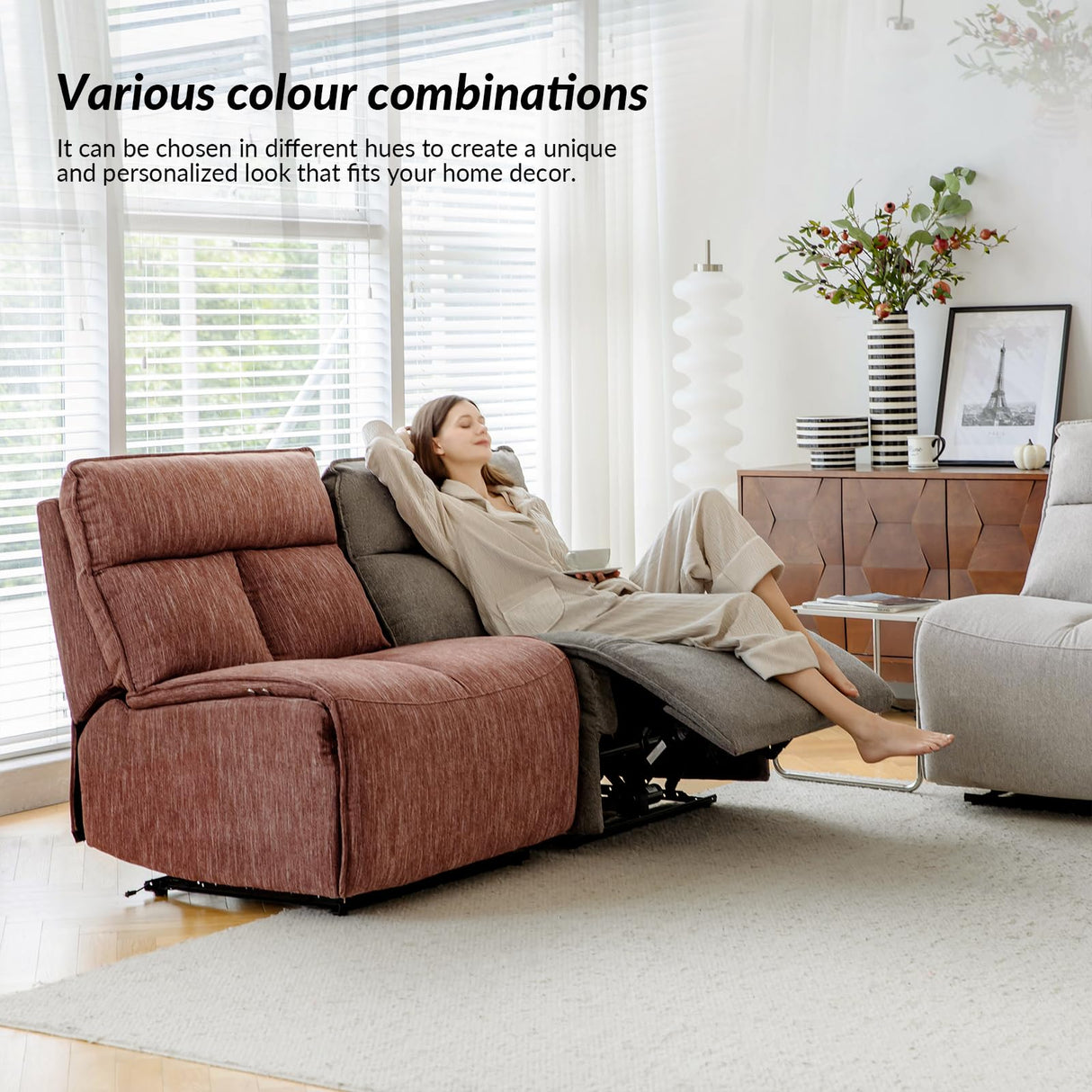 ComfortGlide Oversized Power Recliner Chair – Adjustable Backrest, Electric Recline