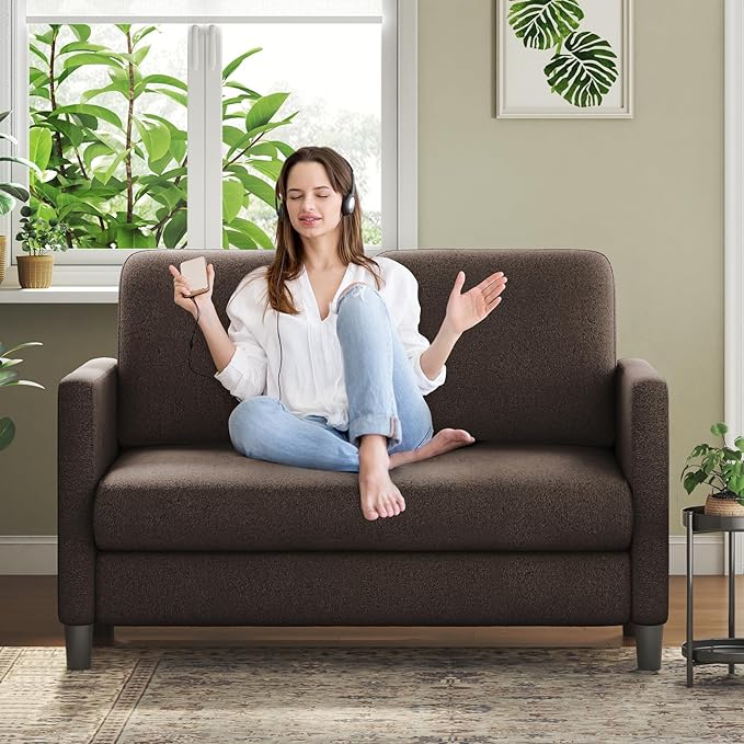 Loveseat Sofa, 51" Small Sofa Couch for Bedroom