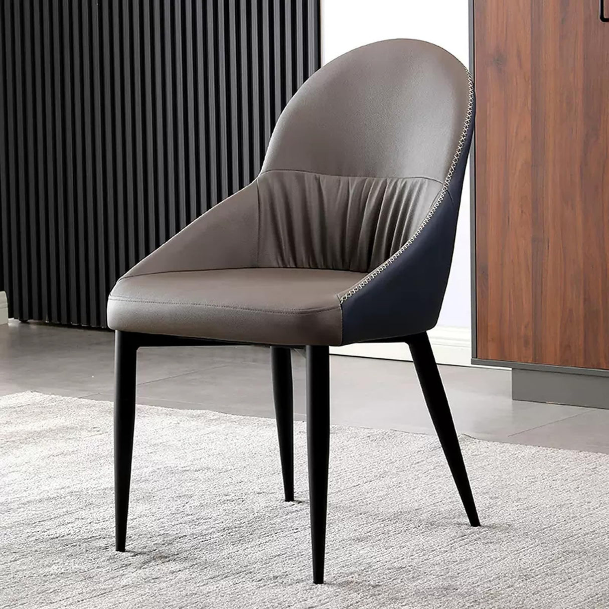 Dining Chair PU Leather Dining Chairs Modern, Wide Seat Kitchen Dining Room Chairs,