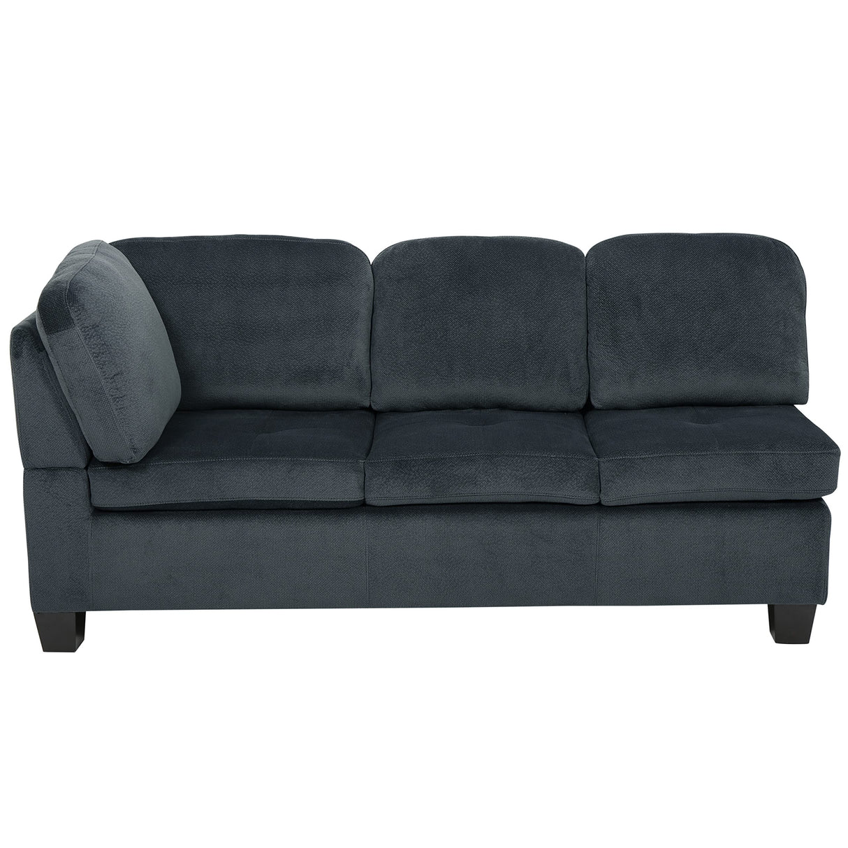 Canterbury Fabric Sectional Set, Charcoal