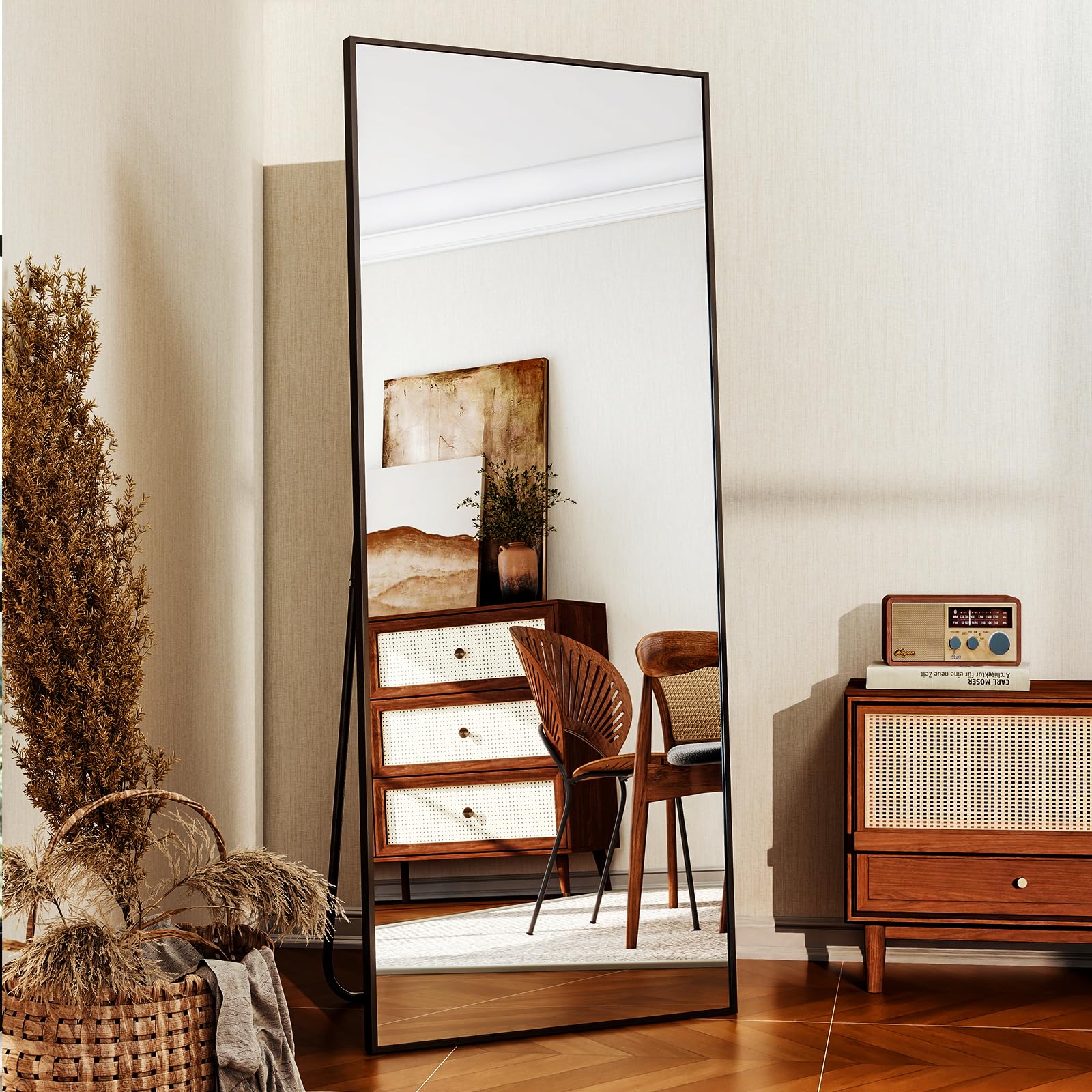 Mirror - Full Body Mirror/Rectangle Floor Mirror Aluminun Alloy Frame Body Mirror