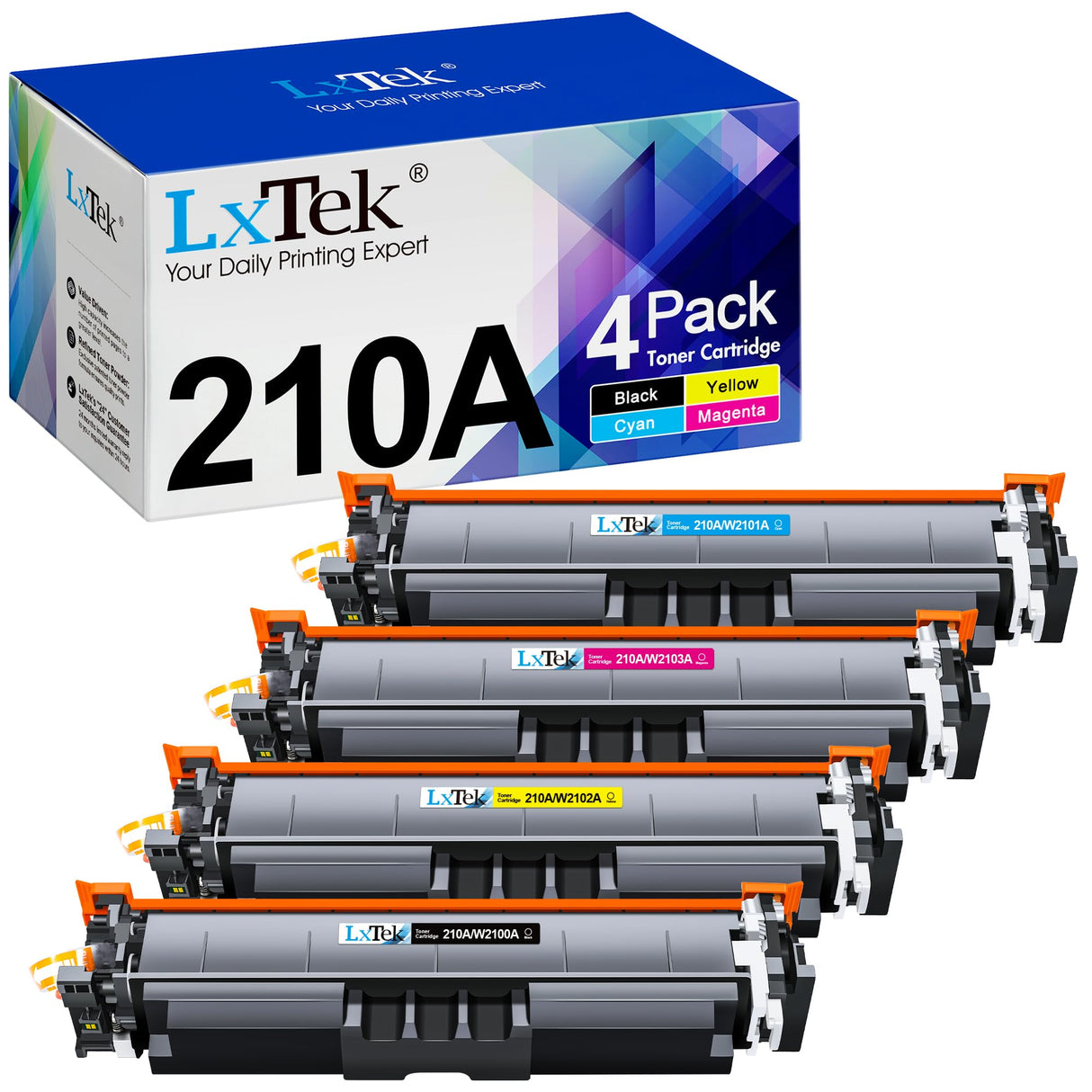 210A 210X Toner Cartridges (with Chip) Replacement for HP 210A 210X W2100A