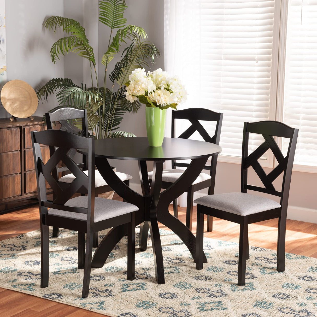 Dining Sets, Grey/Dark Brown
