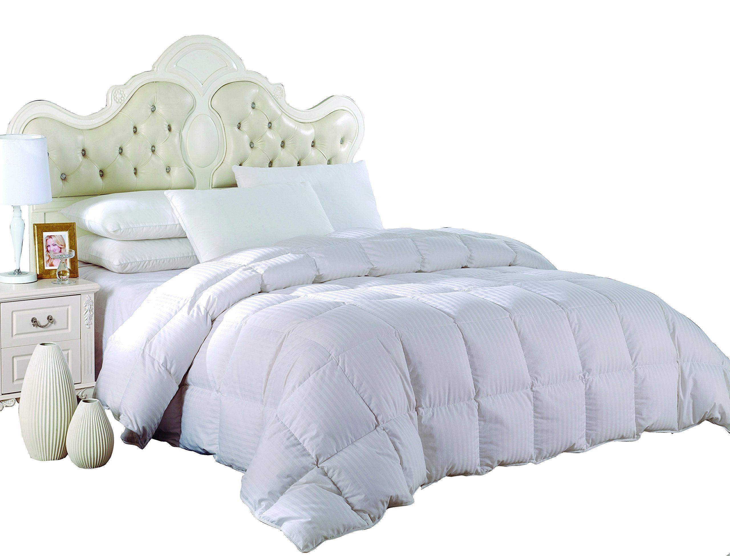 King Size Light Down-Comforter 650-Fill-Power 100% Cotton Shell 300TC