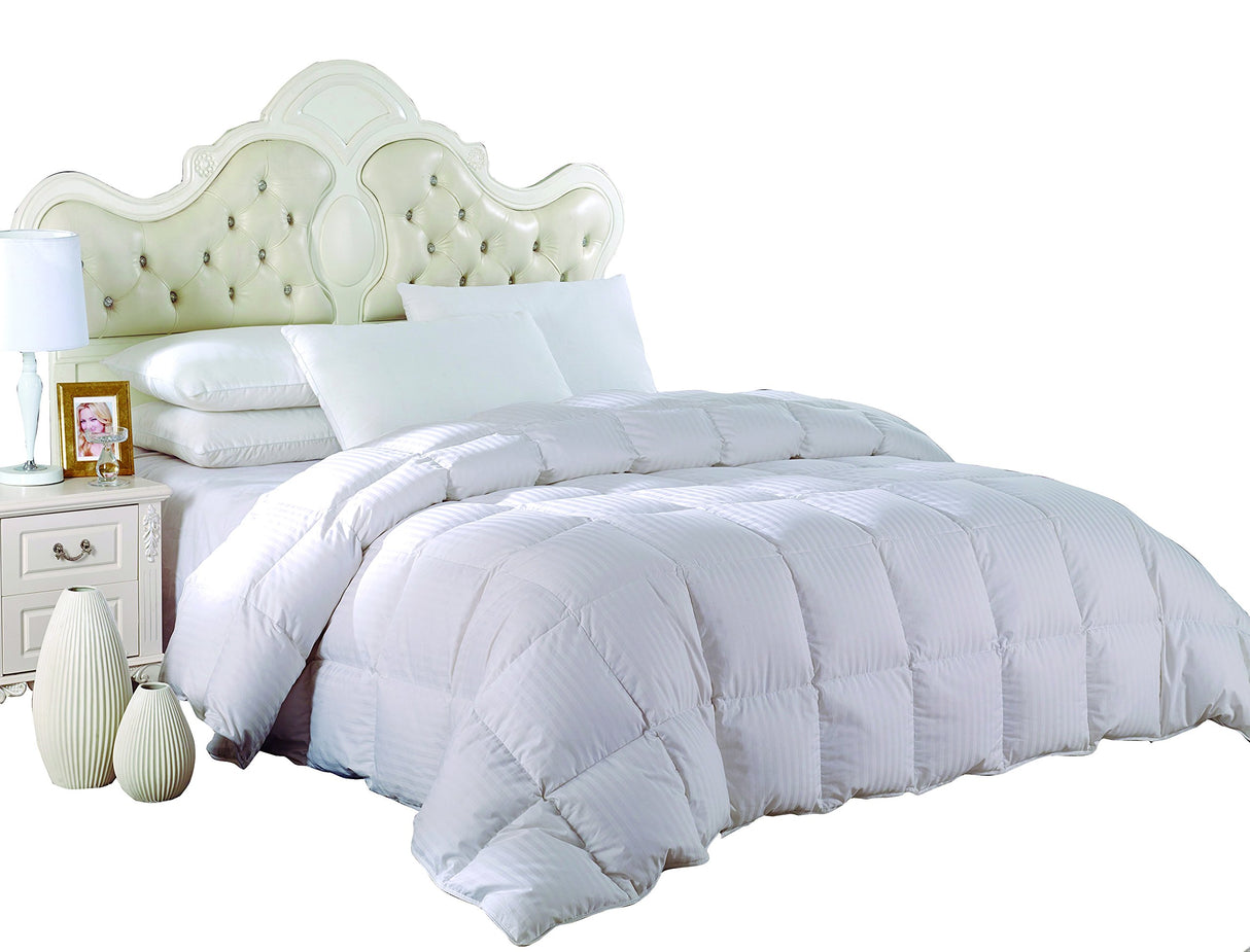 King Size Light Down-Comforter 650-Fill-Power 100% Cotton Shell 300TC