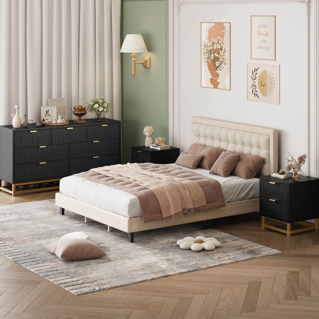 Dresser for Bedroom, 53.5ā Wide Dresser Organizer, 7 Drawer Dresser