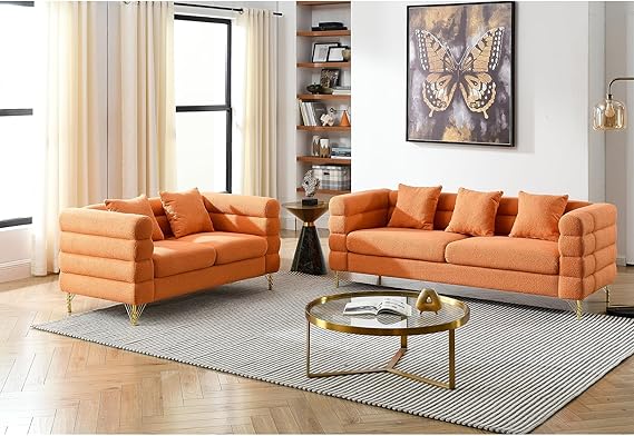 Comfy Bouclé Sofa Collection – Couch, Loveseat & Sets