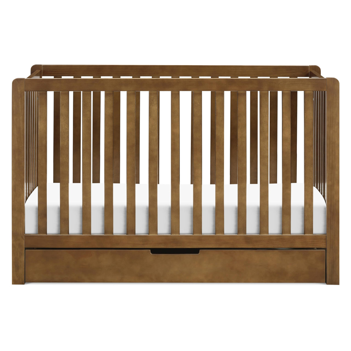 Carter's by DaVinci Colby 4-in-1 Convertible Crib with Trundle Drawer in Walnut