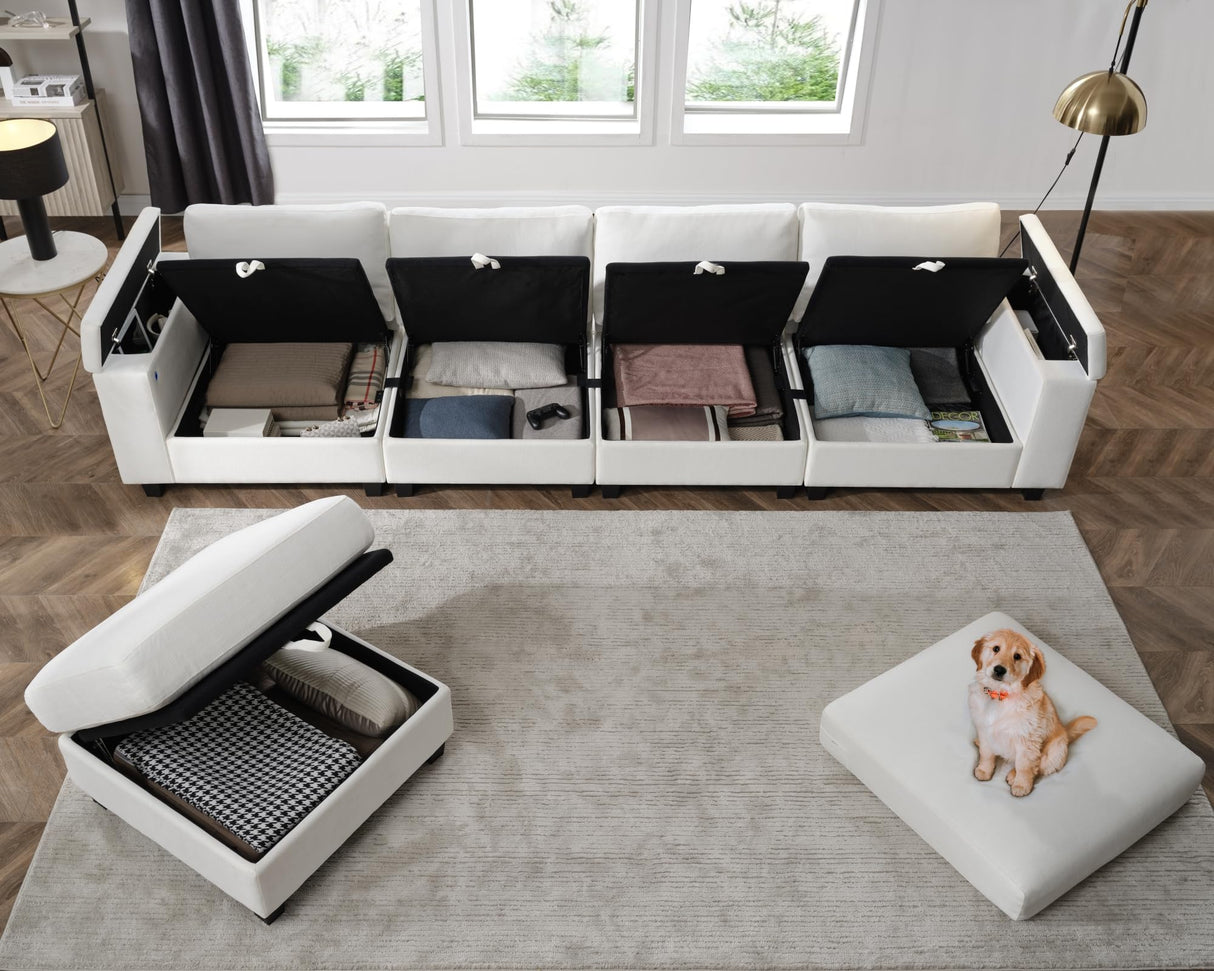 Modular L Shaped Furniture Set Sectional Couch Sofa for Living Room