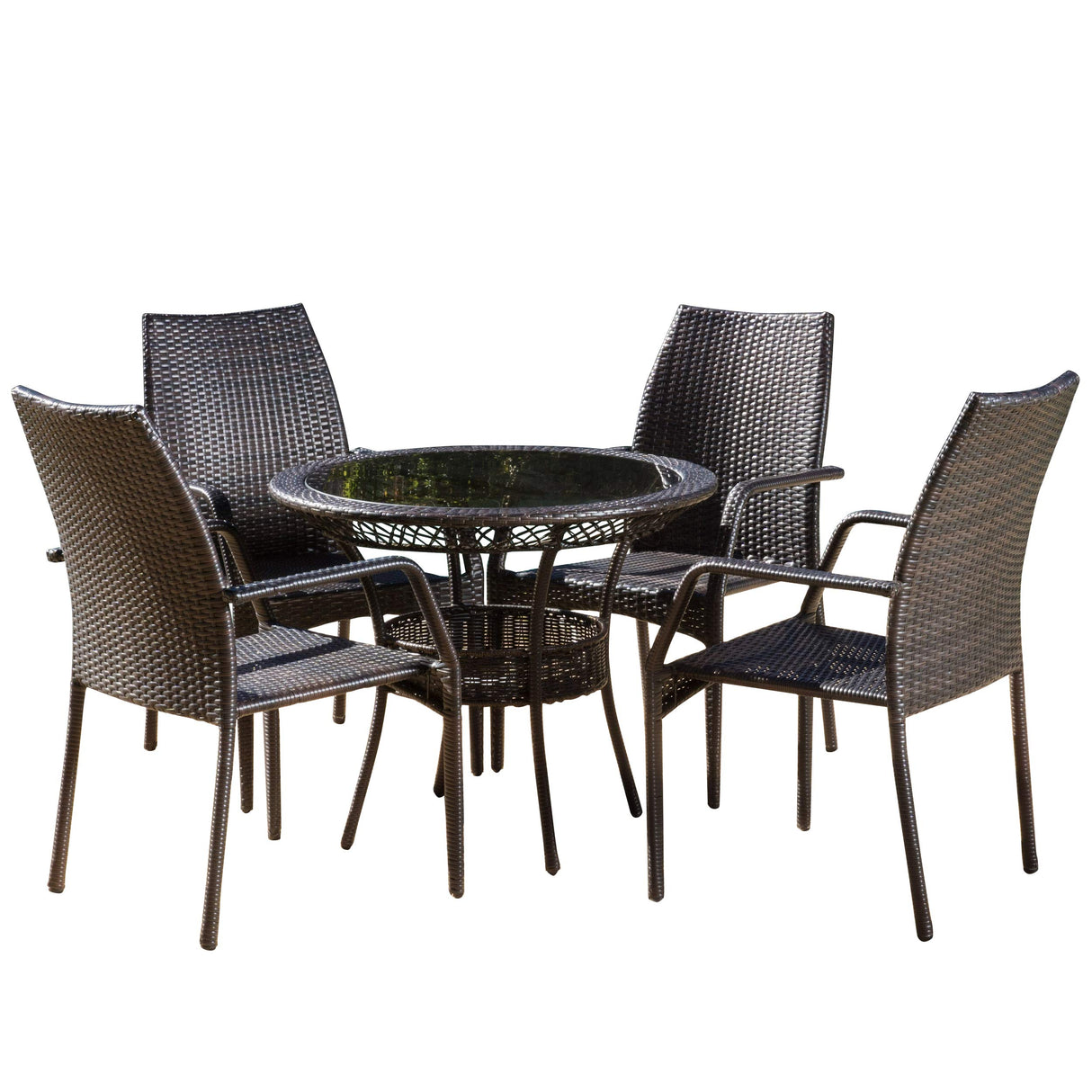 Lisbon Dining Set, Multibrown