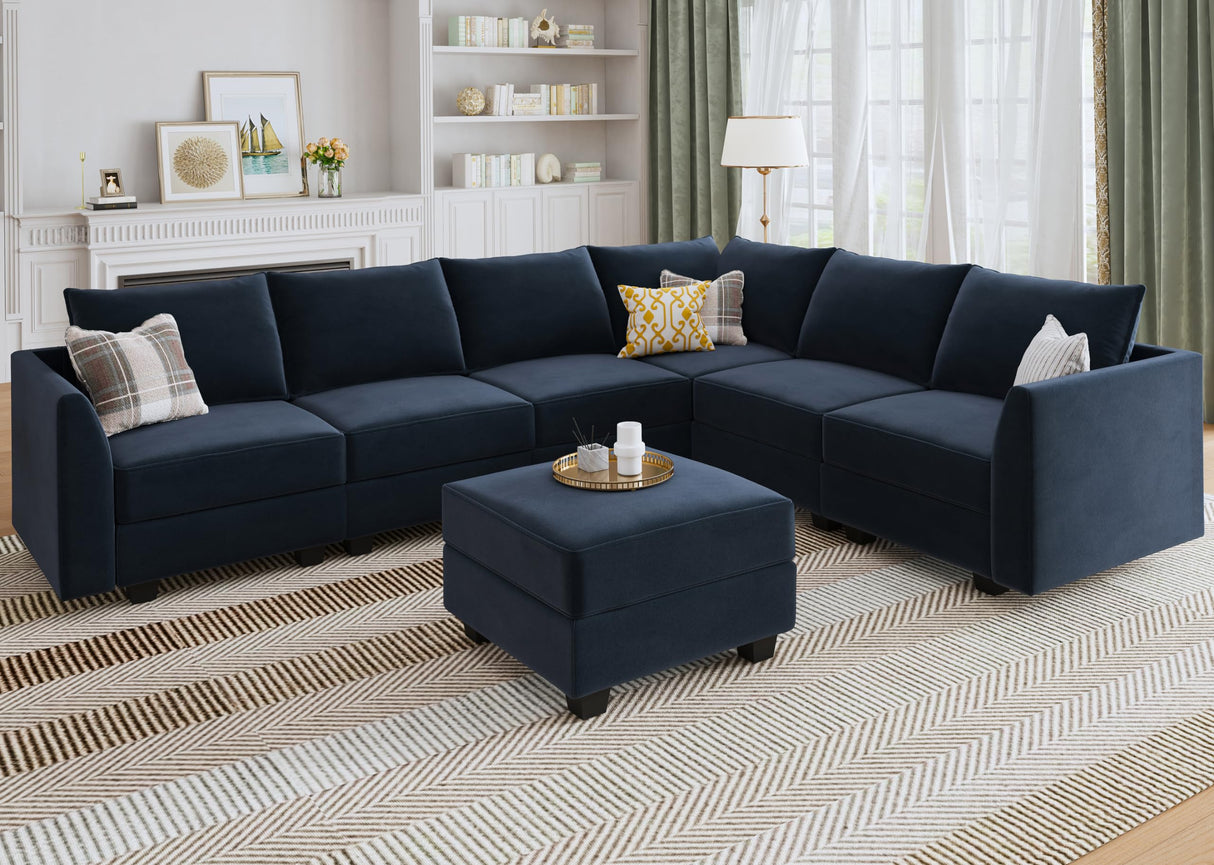 U Shaped Couch with Storage Oversized Modular Sectional Sofa Couch for Living Room