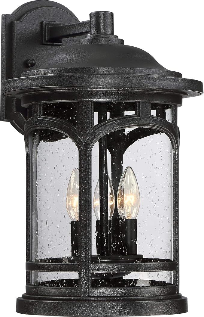 Coastal Armour MBH8409PN Marblehead Outdoor Wall Sconce, 3-Light 180 Total Watts, 15" H x 9" W