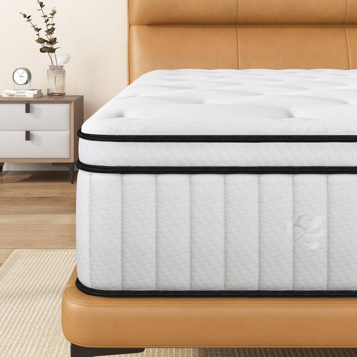 10 inch Hybrid Mattress Queen Size,Medium Firm Mattress with Memory Foam and Pocket