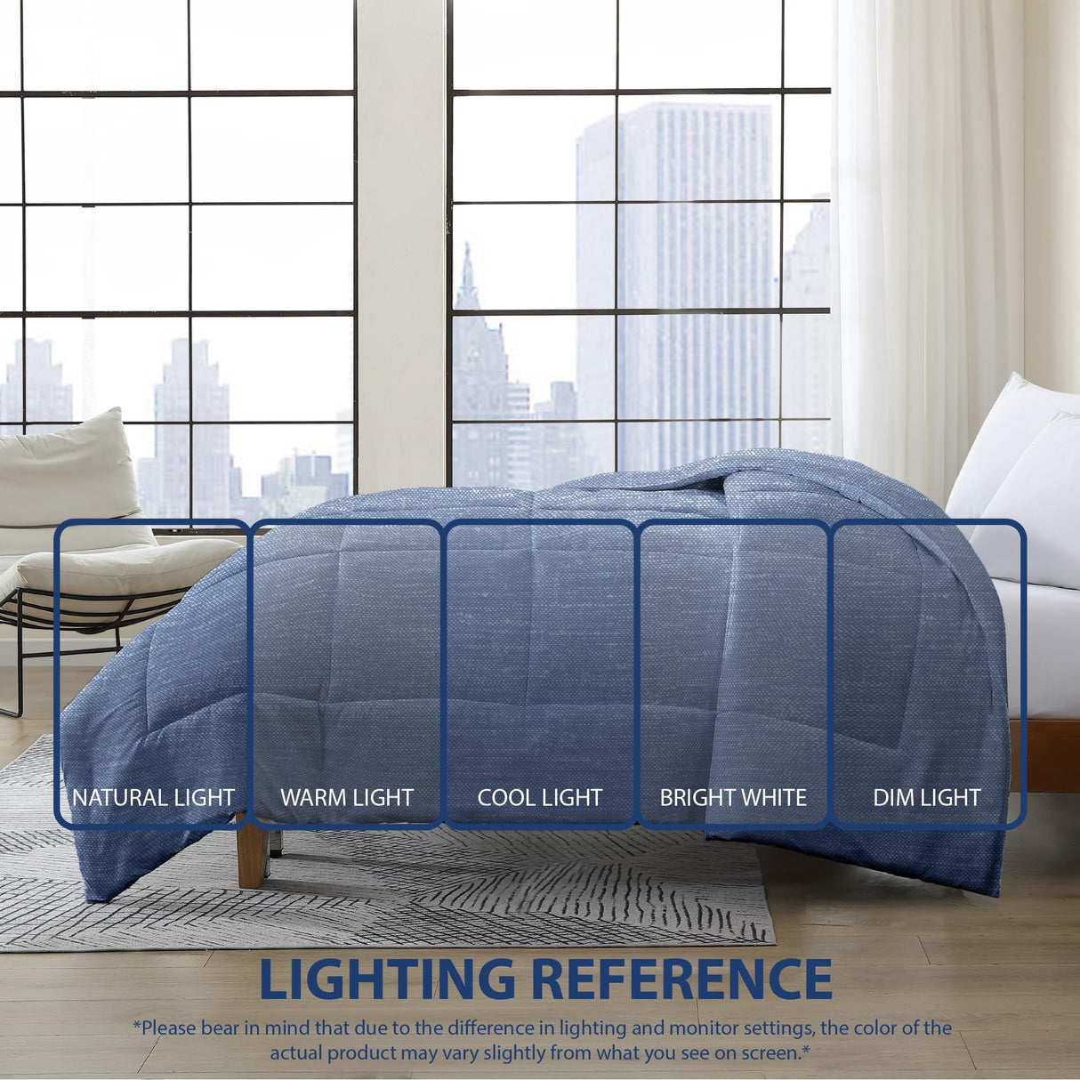 Twin Comforter - Lightweight & Extra Soft Down Alternative Bedding - All-Season Comfortable Bed