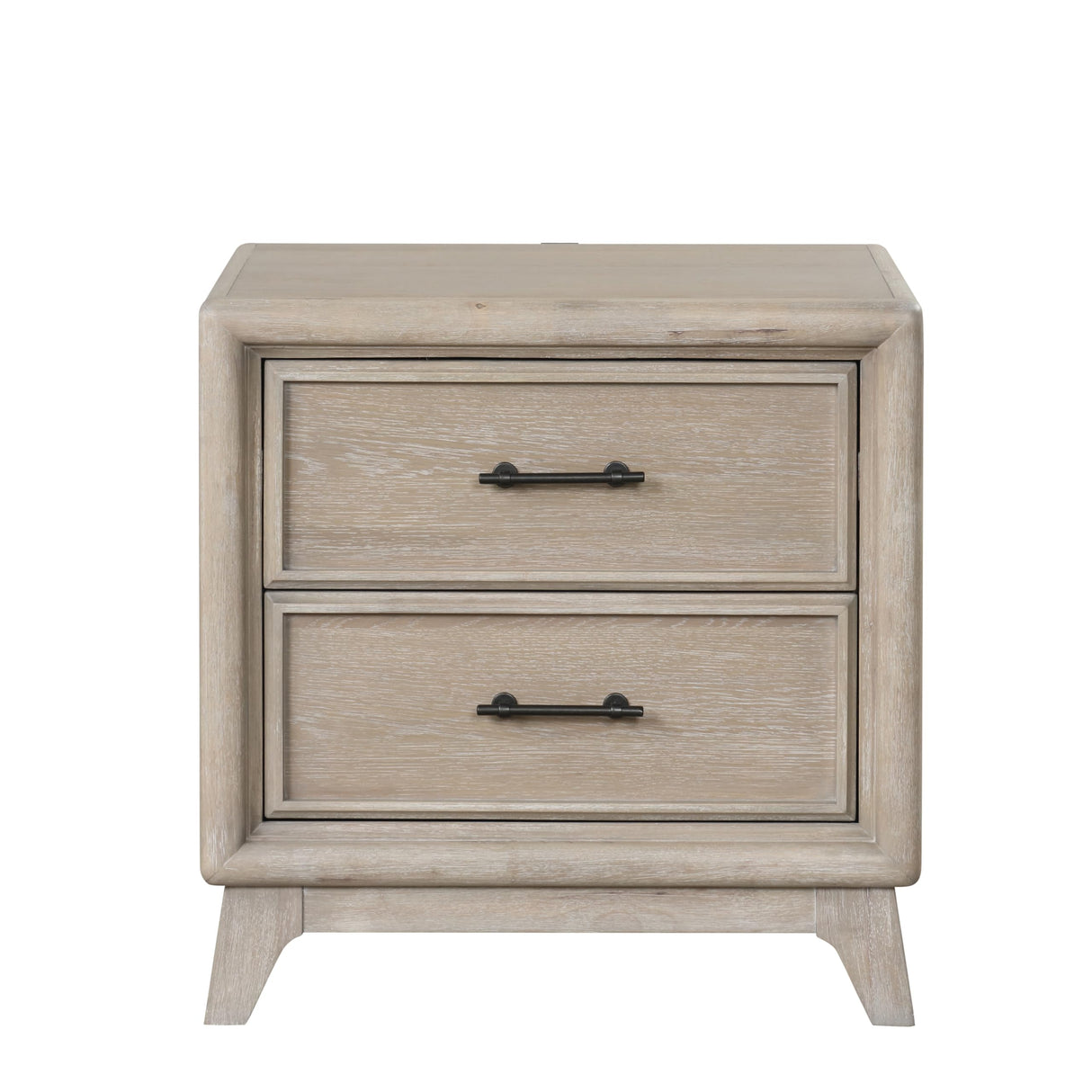 Veralyn Modern Solid Wood Brown Nightstand