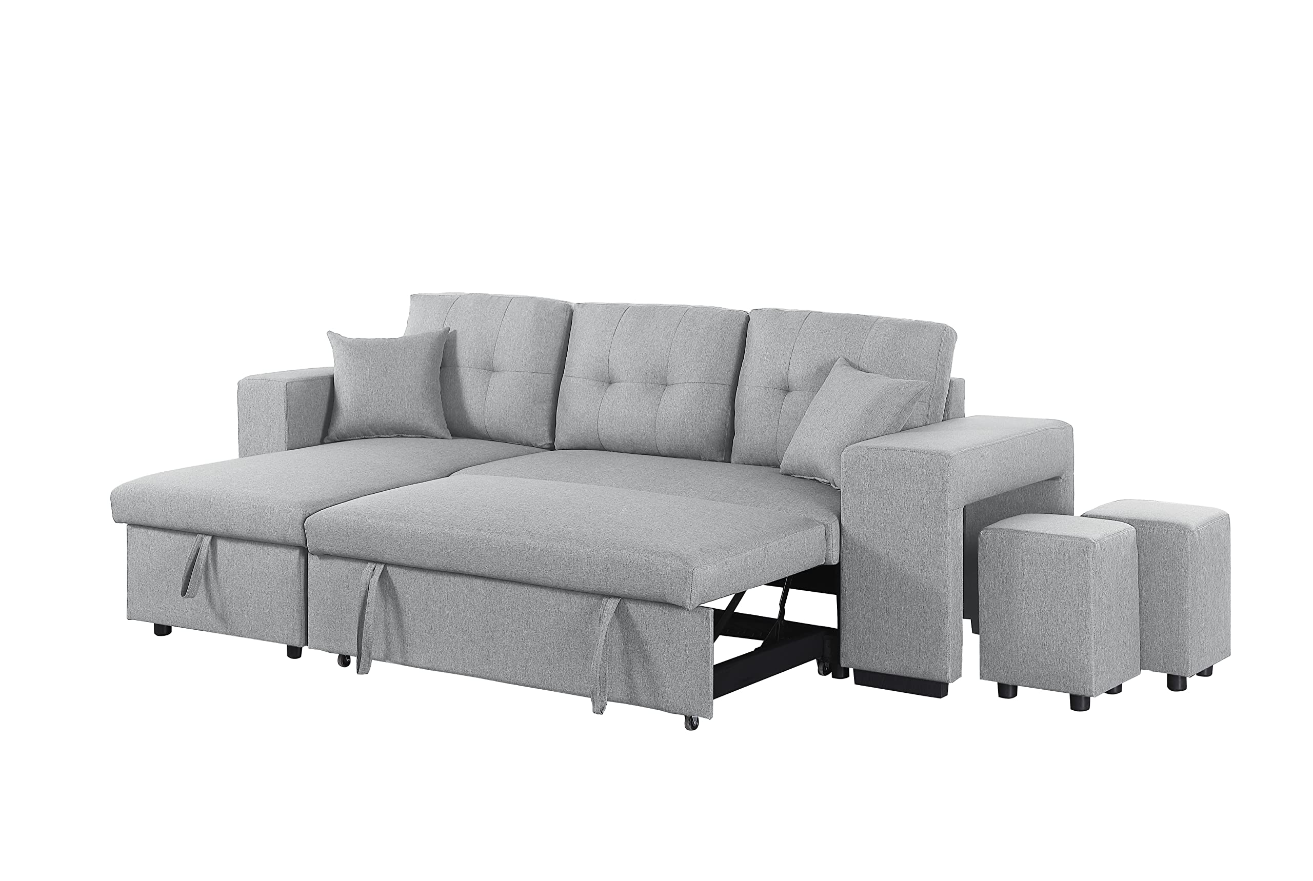 Devion Furniture Sue Sofabed, Light Gray