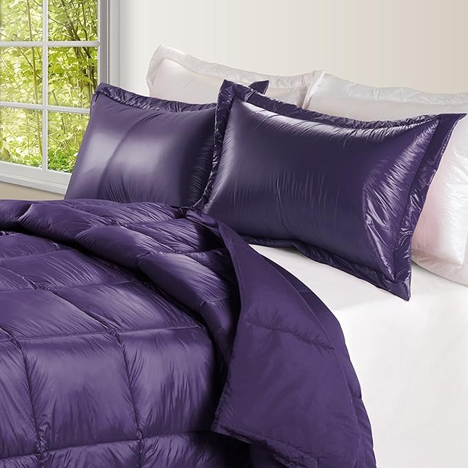 High Loft Down Indoor/Outdoor Water Resistant Comforter with Extra Strong Nylon Cover