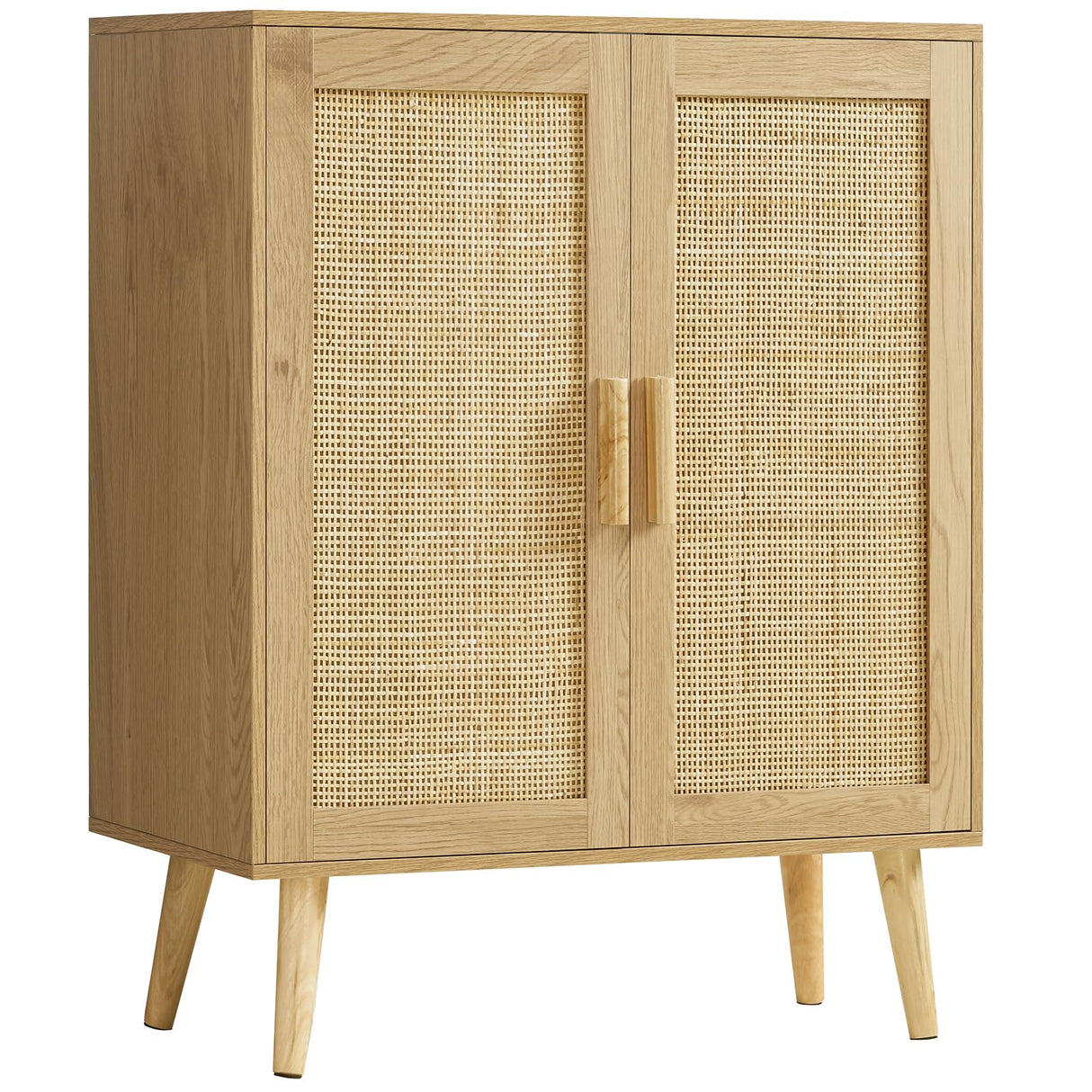 Cabinet, Bathroom Cabinet with 2 Rattan Doors & Rattan Cabinet with Doors, Accent