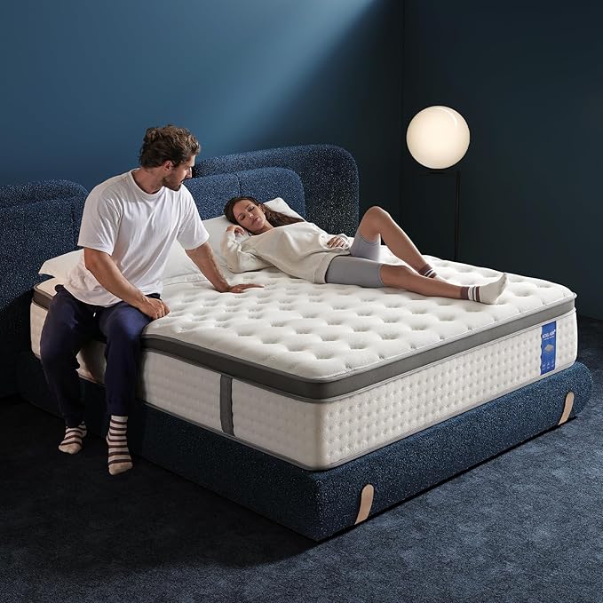 Queen Size Mattress, 12 Inch Hybrid Mattress in a Box
