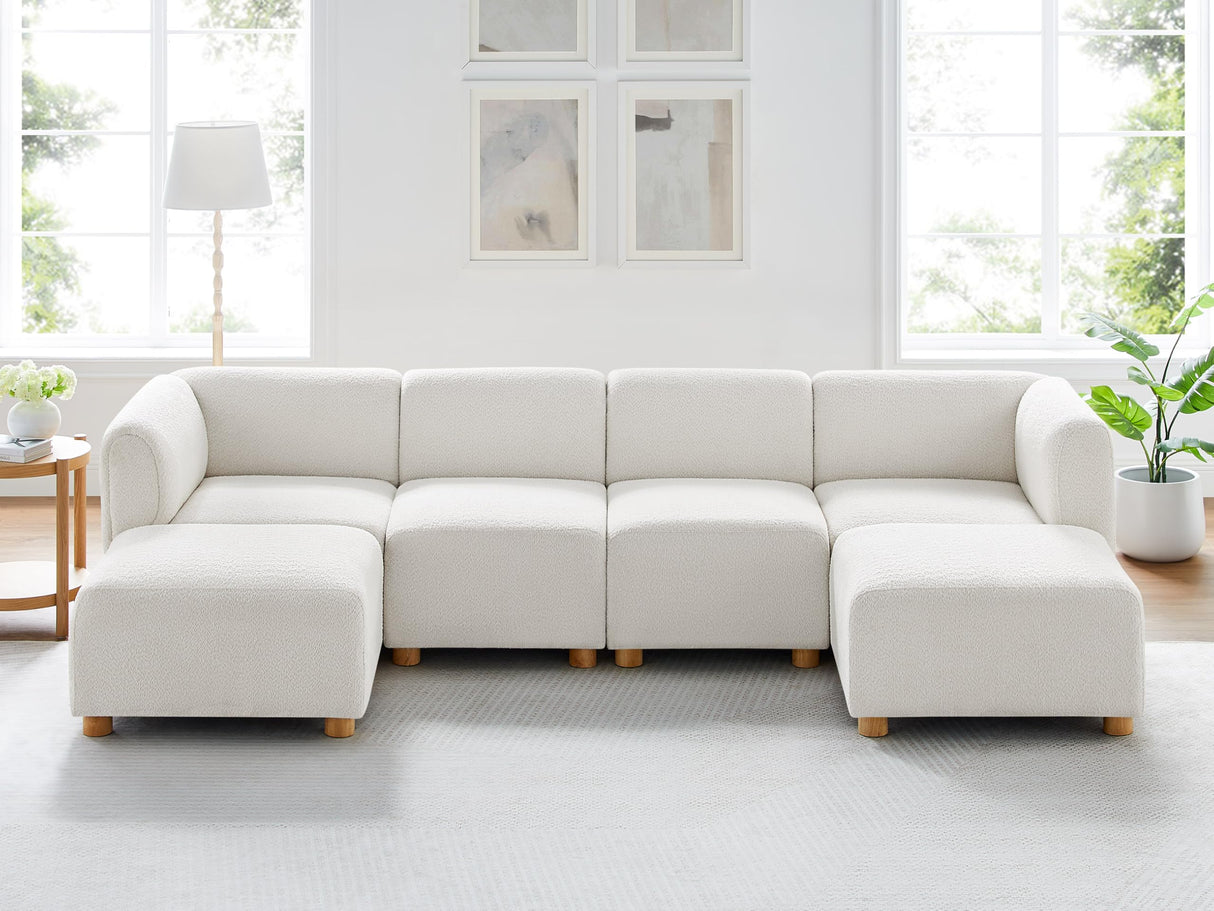 Oversized Modular Sectional Sofa, U-Shaped Living Room