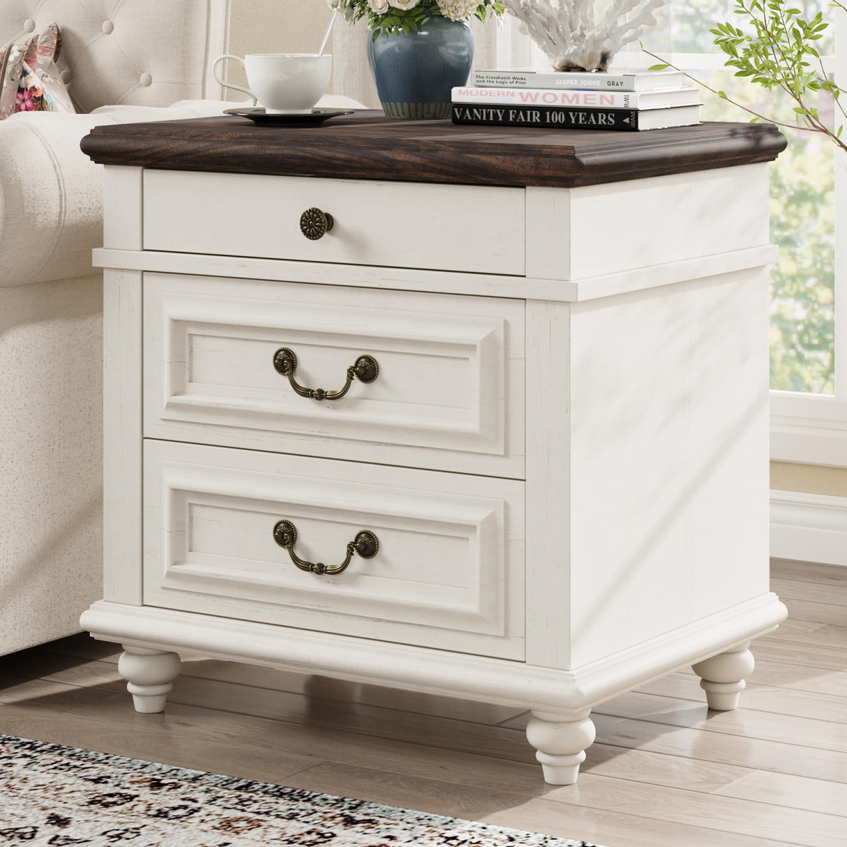 Farmhouse Nightstand, Bedside Table