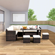 Patio Furniture Set, 7 Pieces Outdoor Patio Furniture with Dining Table&Chair